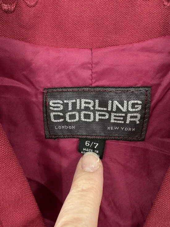 vintage 80s COTTAGECORE PINK BLAZER jacket embroidered floral cutout princess - Picture 10 of 11